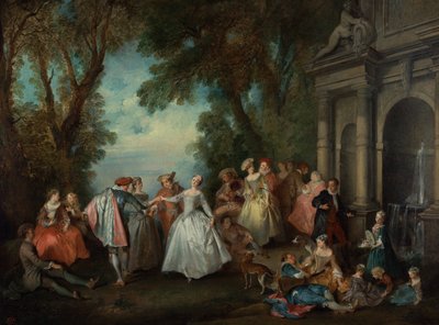 Dance before a Fountain by Nicolas Lancret